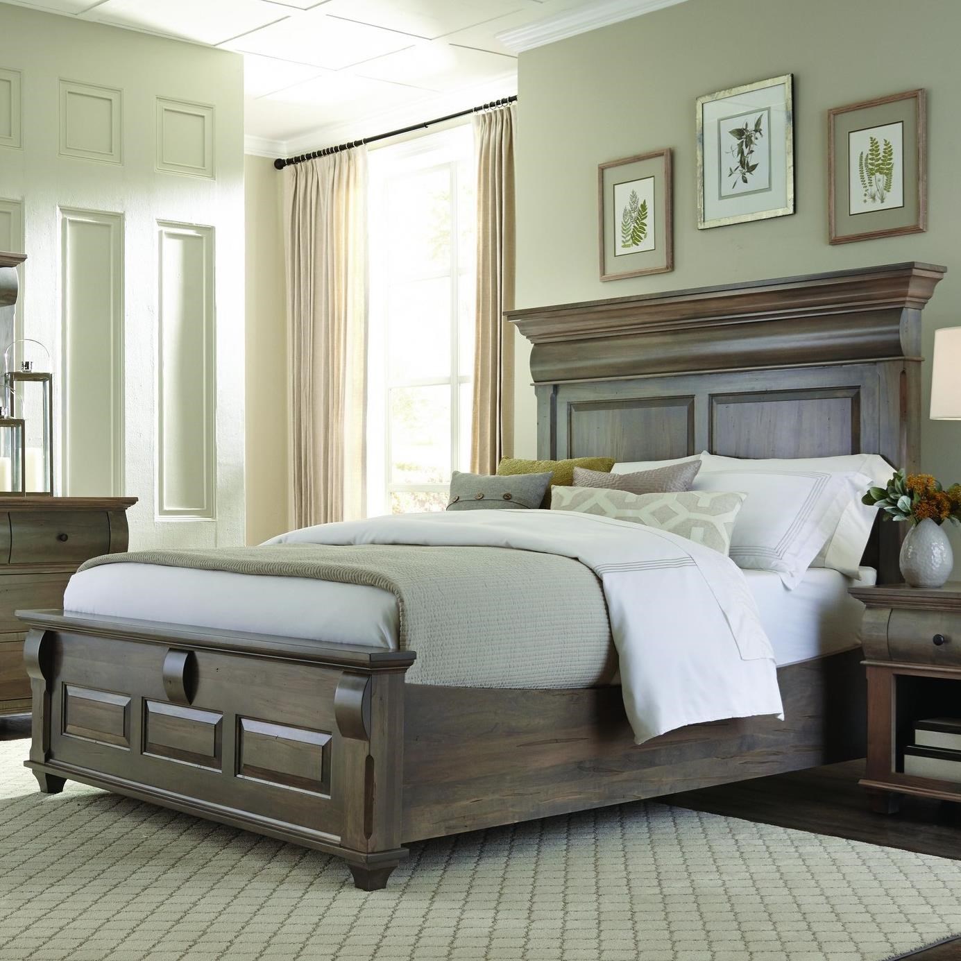 Palettes by Winesburg Bartletts Island Queen Panel Bed with Low